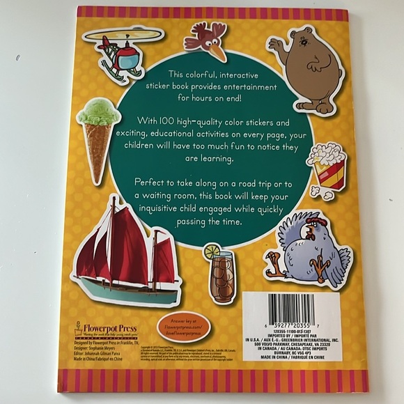 Kids Sticker Book, Rhymes and Opposites Educational & Interactive Vocabulary - Picture 3 of 8